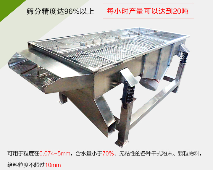 糧食篩分機(jī)各種干式粉末、顆粒物料，給料粒度不超過10mm